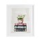 Stupell Industries Floral Stacks with Vintage Books Framed Print Under Glass, design by Kim Allen